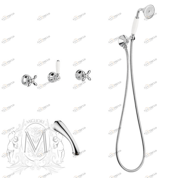 Смеситель MIGLIORE Princeton Plus ML.PRP-8018.СR для ванны/душа - хром ML.PRP-8018.CR