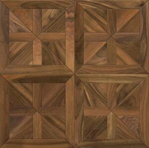 Модульный паркет Da Vinci Инженерный модульный паркет из ореха София Орех Европейский (Грецкий) Натур (Гладкая) 536х536 мм.