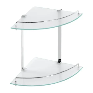 Полка для ванной Verran Basic угловая двухъярусная