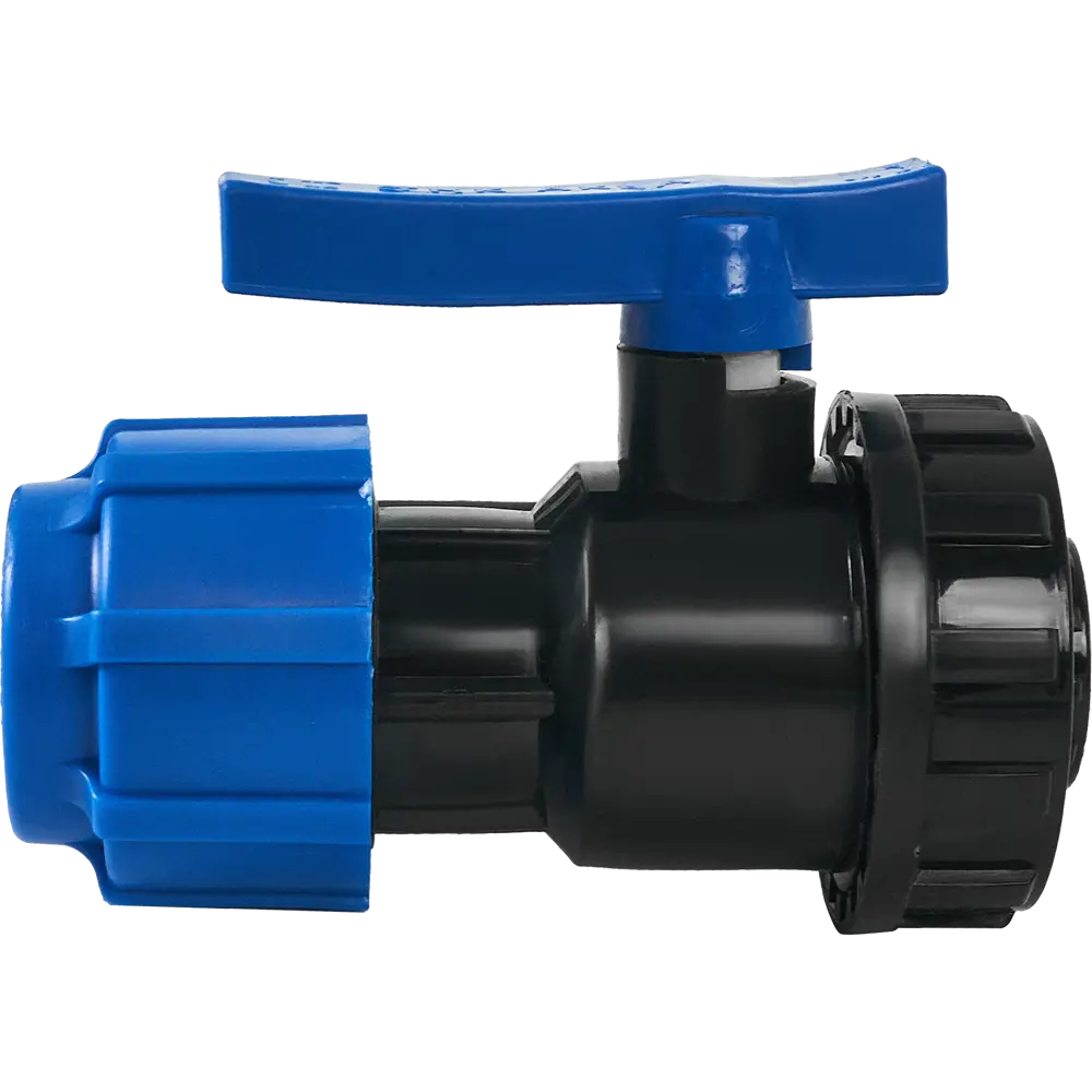 Кран разъемный ПНД Политэк для водоснабжения 32x3/4" 85358396 STLM-0062138 - Вид №1