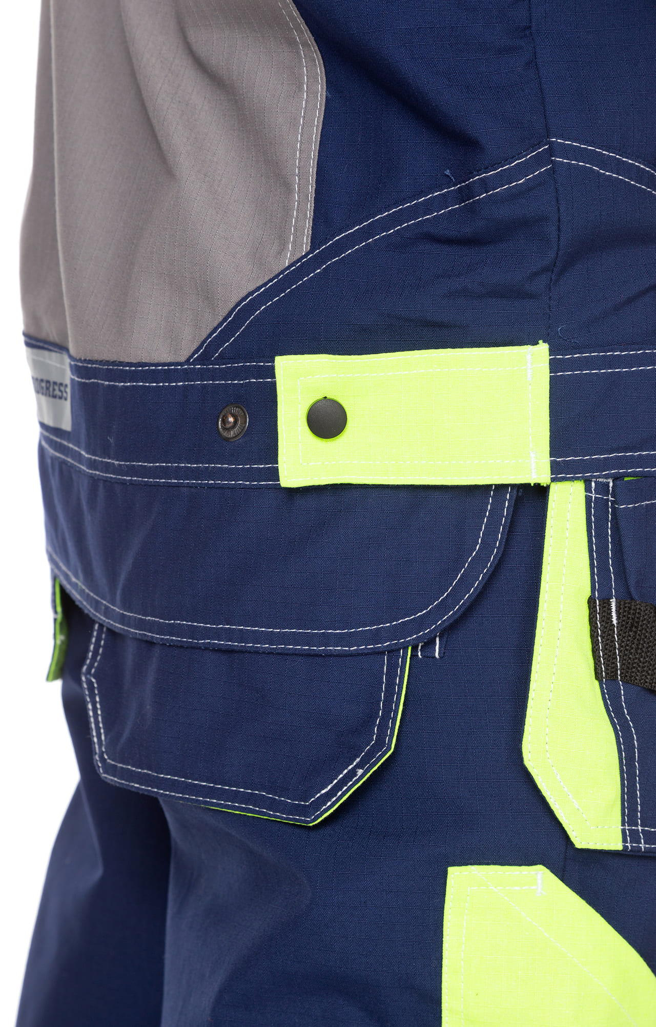 68849 Костюм "Прогресс" темно-синий с серым лимон  Летняя спецодежда  размер 60-62/182-188  - Вид №20