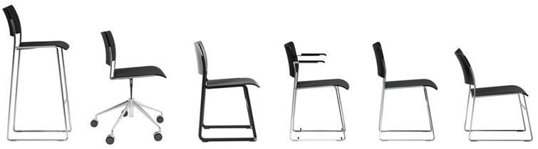 Howe Штабелируемое кресло-санки из стали и дерева 40/4 sun-id-1515172 - Вид №4