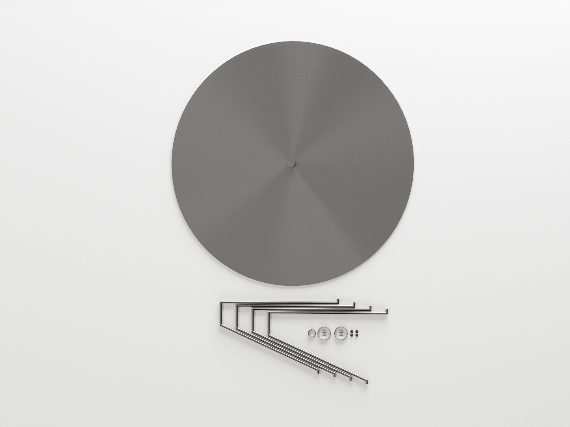 Круглый стальной журнальный столик DIZA OX THE TABLE ARCH-00130385 - Вид №3