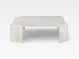 Квадратный мраморный журнальный столик Calacatta