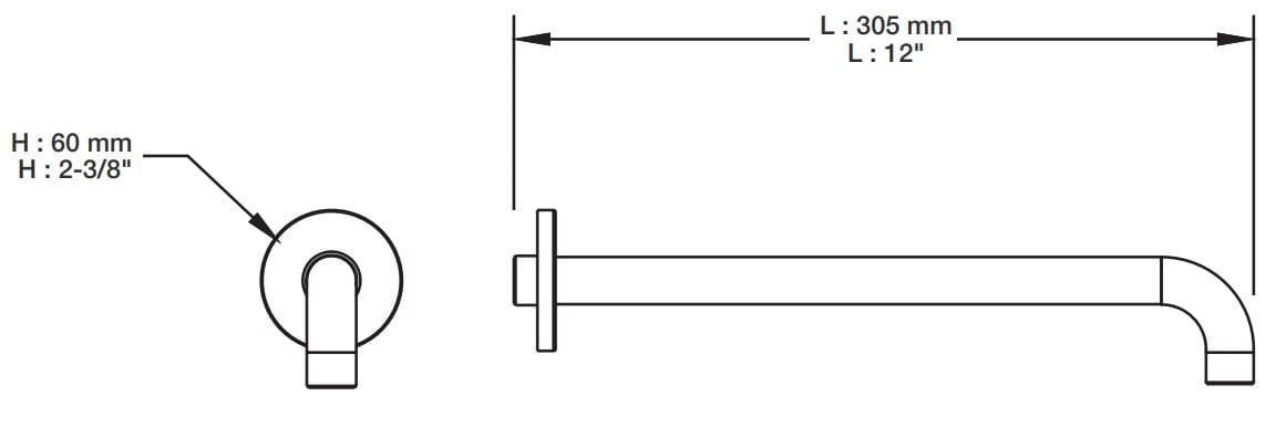 Настенный душ BARIL BRA-1212-02 ARCH-00083303 - Вид №2