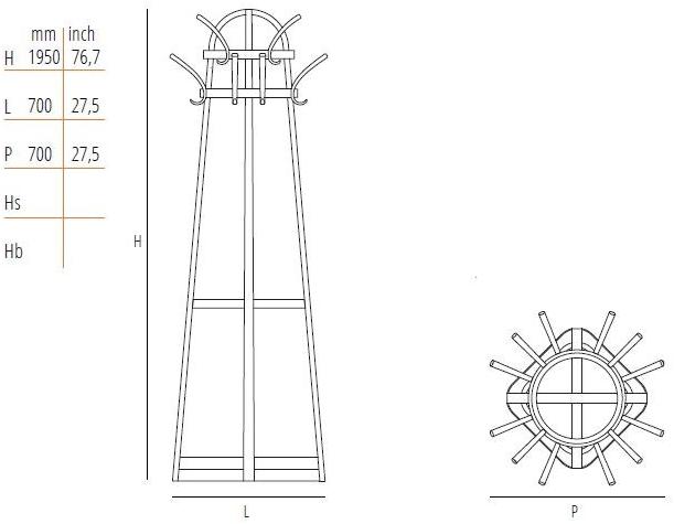 Wiener GTV Design Вешалка из бука sun-id-1357846 - Вид №10