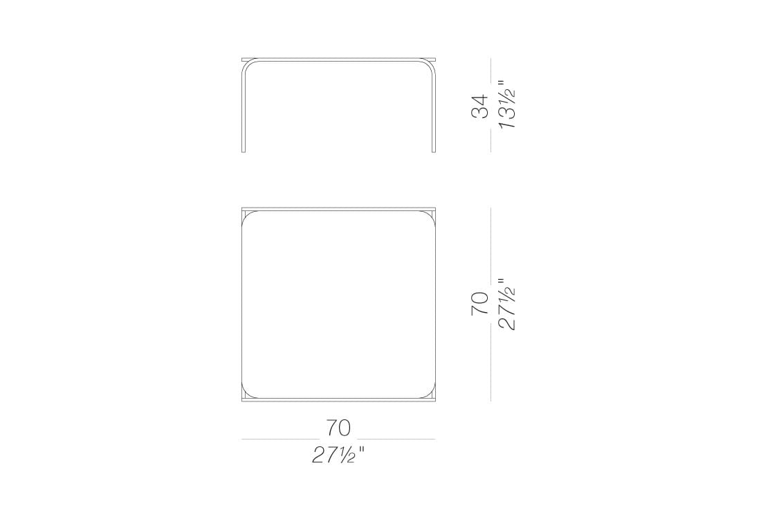 Квадратный садовый столик Lapalma TOÉ OUTDOOR ARCH-00052283 - Вид №7