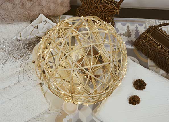 NC160 LED Плетеный шар Dekoraniaevents Navidad 