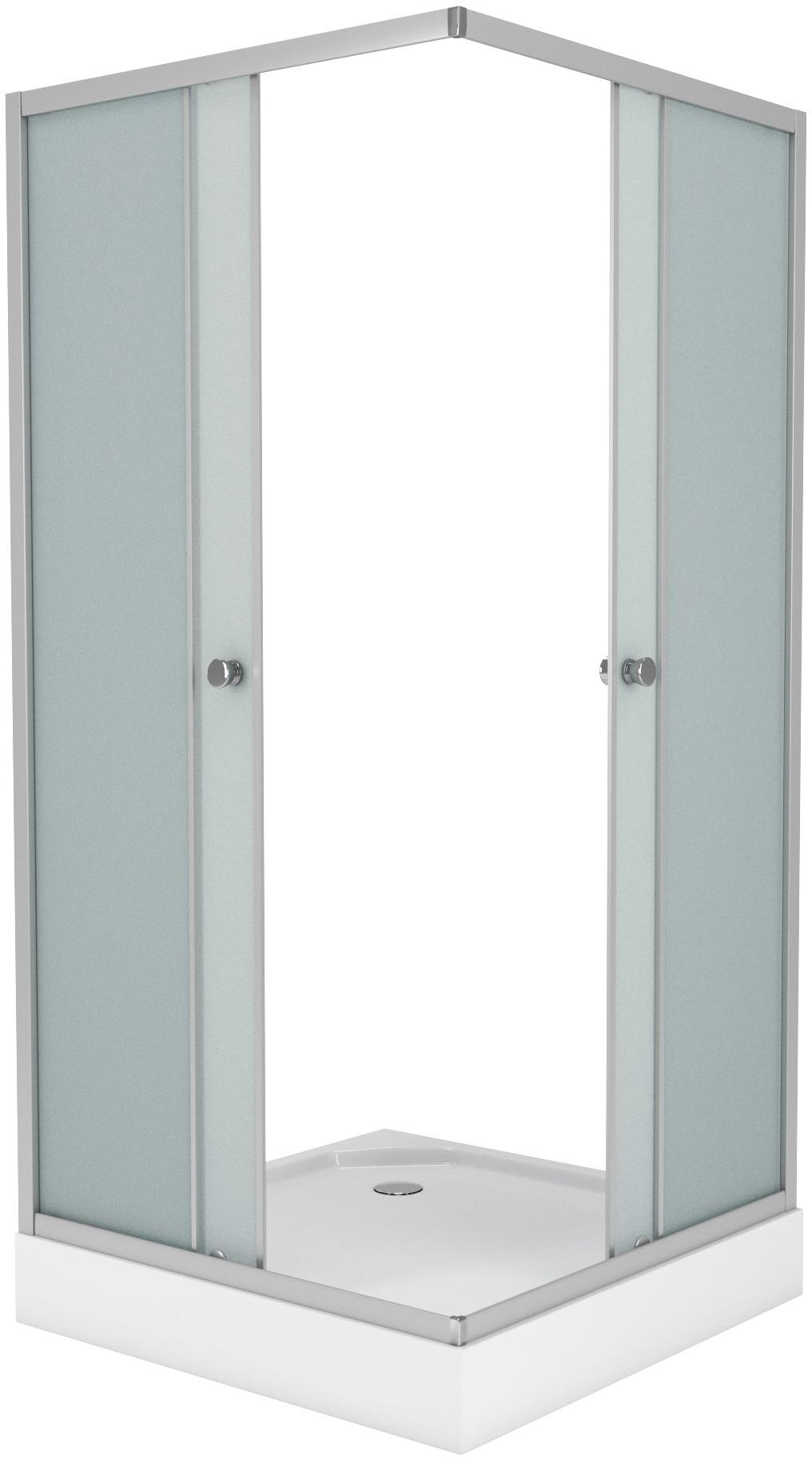 Душ. уголок NG- 009-14Q (900х900х1950) низкий поддон(13см) стекло МАТОВОЕ, 2 места Niagara ECO 0091422Q - Вид №1