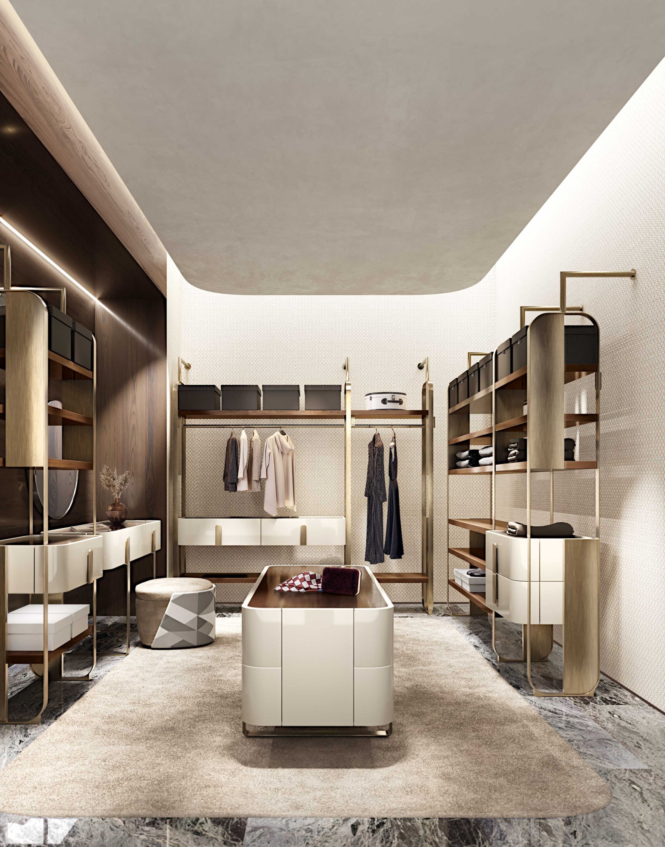 Металлическая гардеробная на заказ Capital Collection Жизель ARCH-00036676 - Вид №3