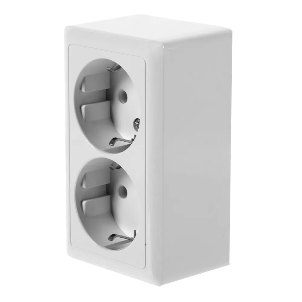 Розетка Хит 2 разъема заземление цвет белый 17949491 STLM-2184178 Schneider Electric
