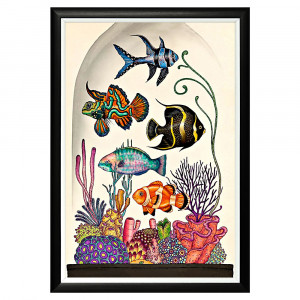 896518658_1818 Арт-постер "Микромир", версия Рыбы Object Desire