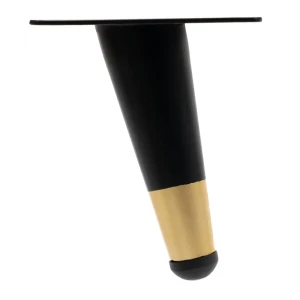Мебельная ножка Palladium прямоугольная черно-золотая 10 см 89395258