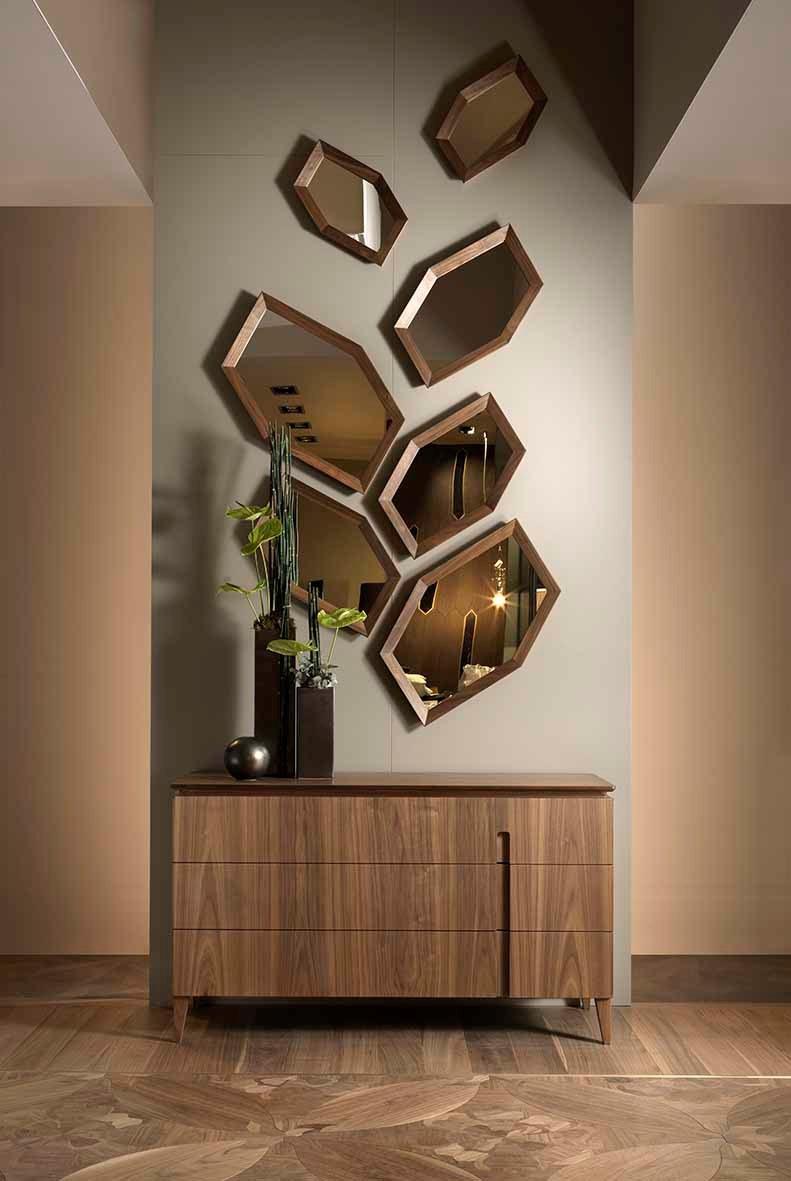 Arte Brotto Настенное зеркало из дерева и стекла Leonardo sun-id-1349390 - Вид №1