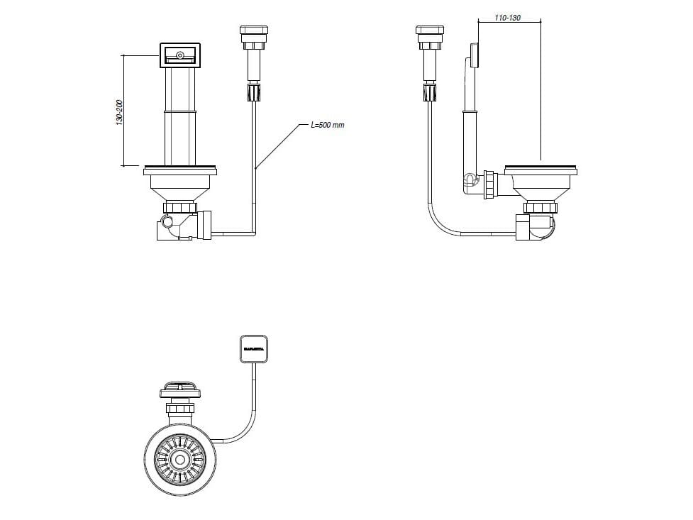 Набор скатертей для квадратных ванн Barazza 1SPF ARCH-00101446 - Вид №1