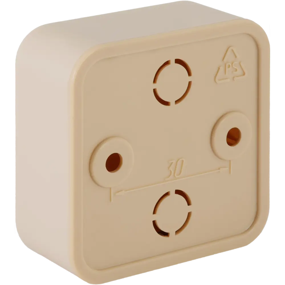 Распределительная коробка открытая IEK 50x50x20 мм 2 ввода IP20 цвет сосна STLM-2096036 - Вид №2