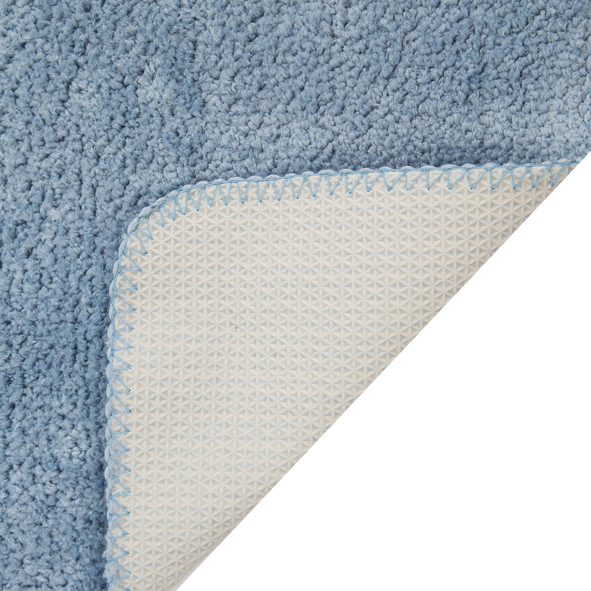 82490626 Коврик для туалета 45x45 см цвет светло-синий Presto Santreyd  - Вид №2