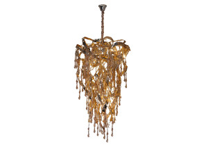 Алюминиевый и стеклянный подвесной светильник