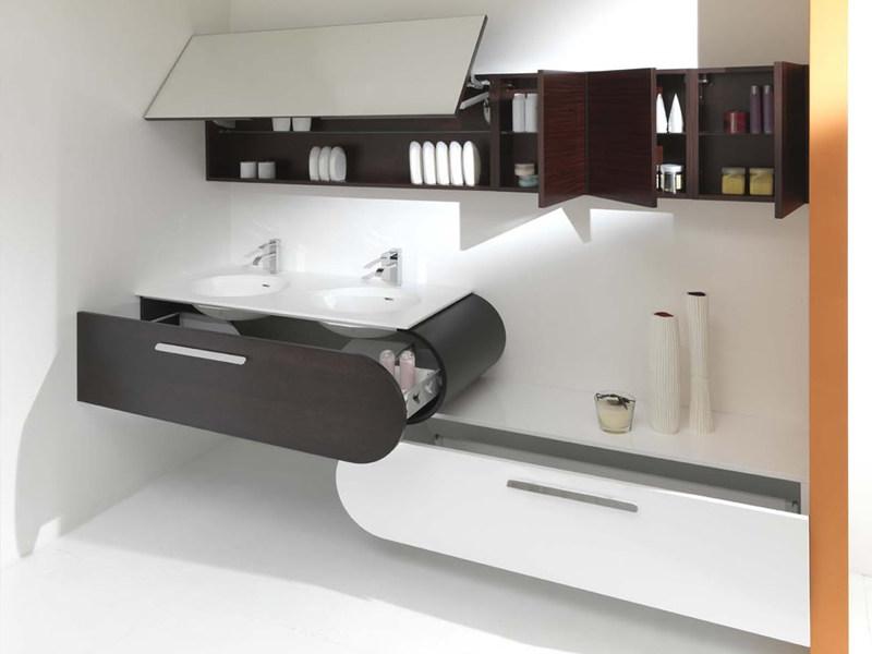 LASA IDEA Двойная подвесная тумба под умывальник с ящиками Flux_us sun-id-1407010 - Вид №2