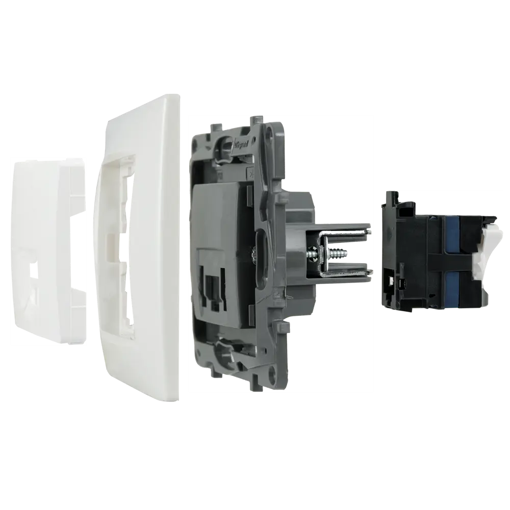 Розетка компьютерная RJ45 категория 6 UTP Legrand Etika цвет белый 82153462 STLM-2140301 - Вид №6