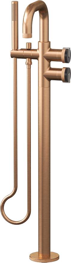 E-11557-R1BK-L1SN-BRG Смеситель напольный отдельностоящий (внешняя часть) GRAFF MOD+