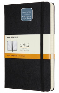 516238 Блокнот "Classic Expended" Large, 200 листов, в линейку, 13 х 21 см, черный Moleskine