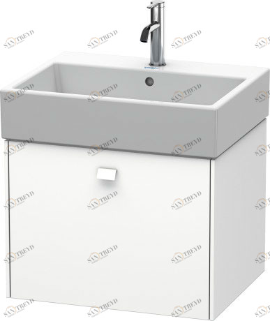 BR405301818 Brioso Тумбочка подвесная Белый матовый, декор Duravit