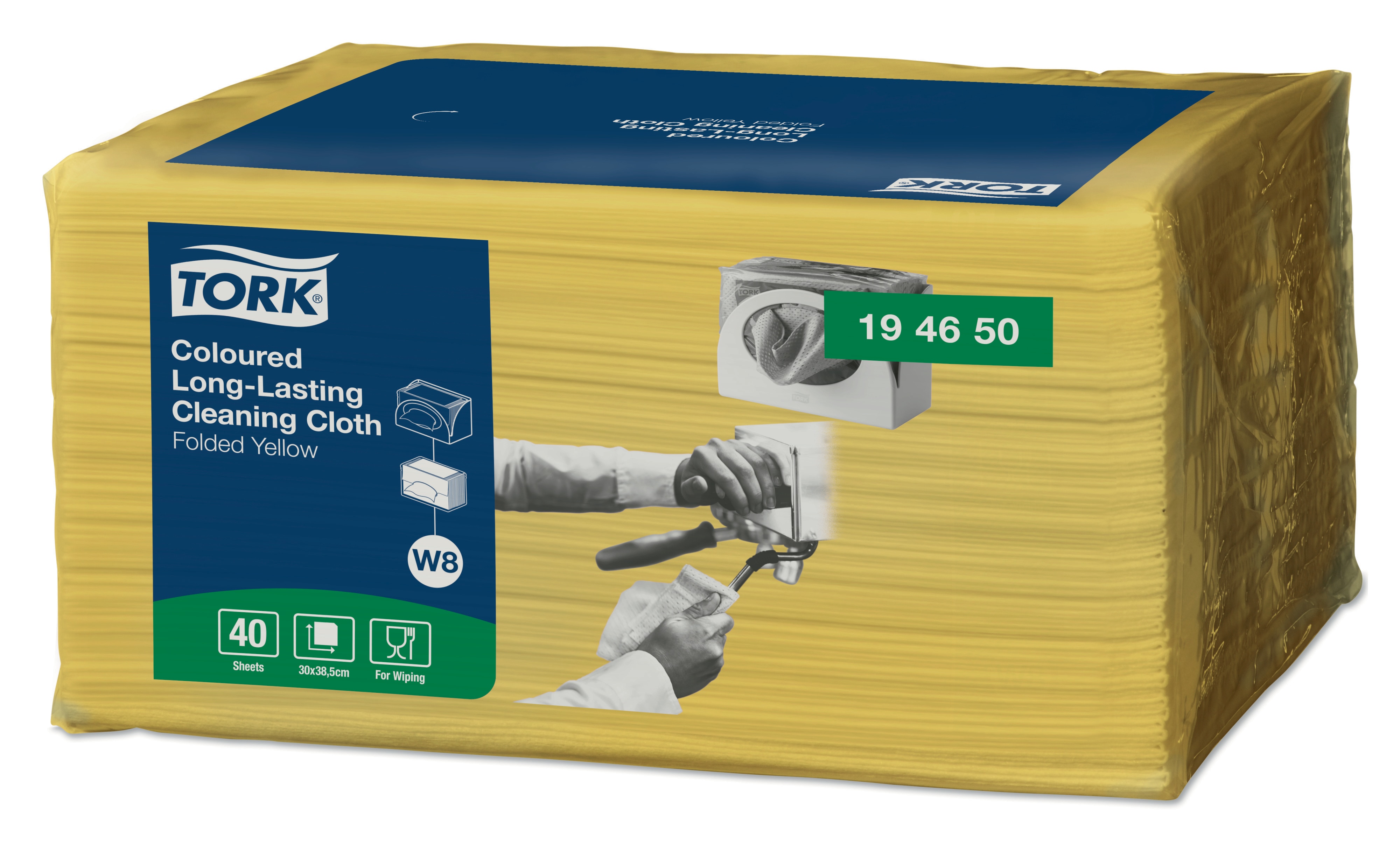 19465050 Красочные многоразовые чистящие салфетки Tork  - Вид №1