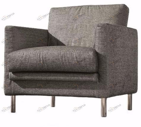 CTS SALOTTI Кресло в современном стиле, обитое тканью, с подлокотниками по контракту Light sun-id-1451200