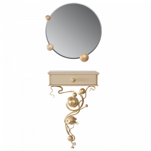 15008,79022 Консоль и зеркало Heri Айвори BOGACHO