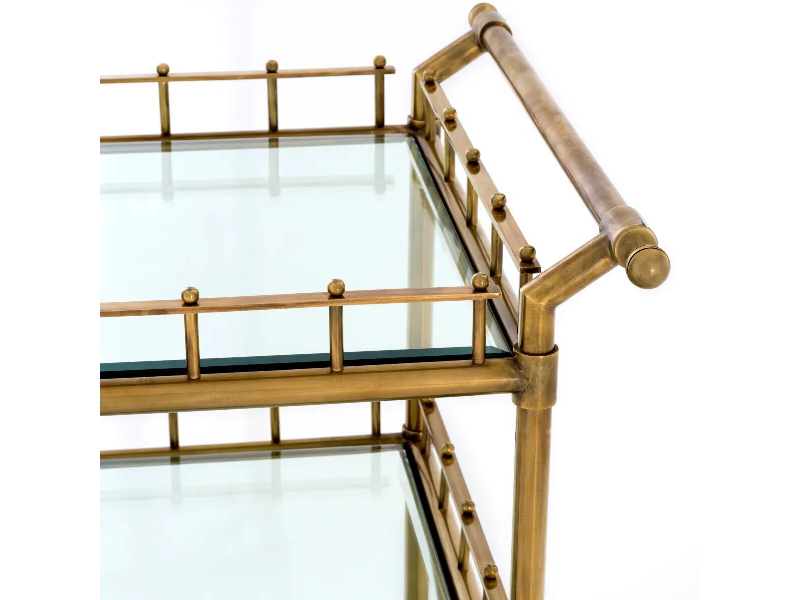 Металлическая и стеклянная барная тележка Eichholtz SCARLETT ARCH-00036420 - Вид №1