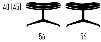 KFF Мягкая поворотная подставка для ног с 4 спицами Arva sun-id-1420032 - Вид №1