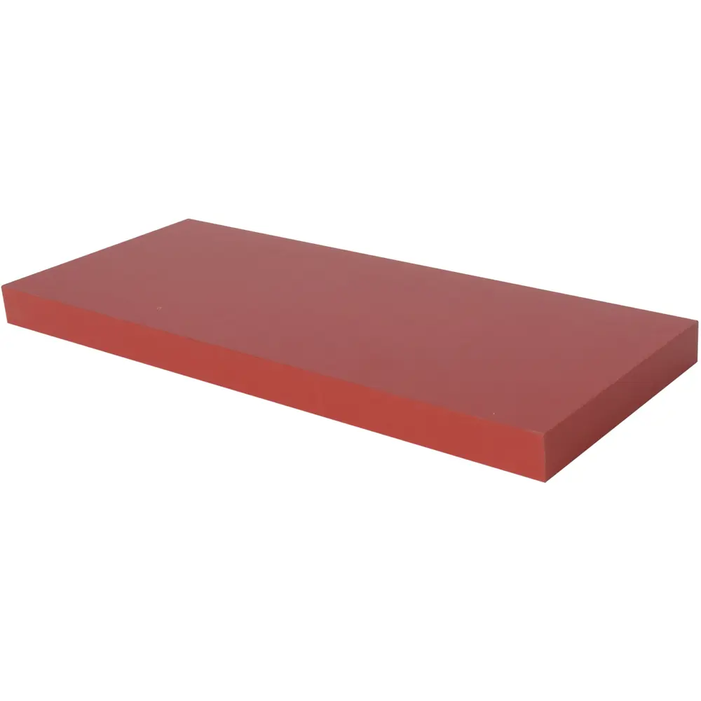 Полка мебельная прямая 80x23.5x3.8 см МДФ цвет красный SPACEO STLM-2210090