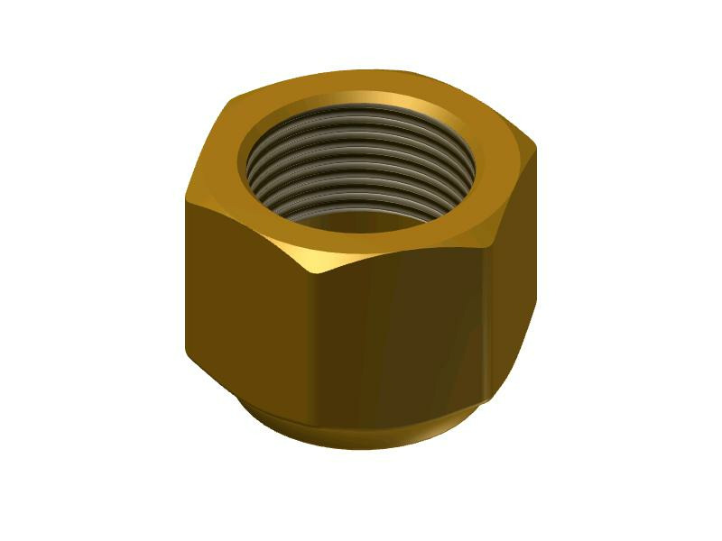 Danfoss Гайки и адаптеры для клапанов T2/TE2 и клапанов TE 5 - 55 NS 4-6M Гайка 011L1135  - Вид №6