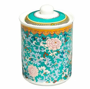 Банка для хранения с крышкой голубая 800 мл GARDA DECOR  034447 Бирюзовый;разноцветный