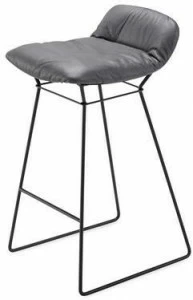 Freifrau Стул с обивкой из кожи санки Leya