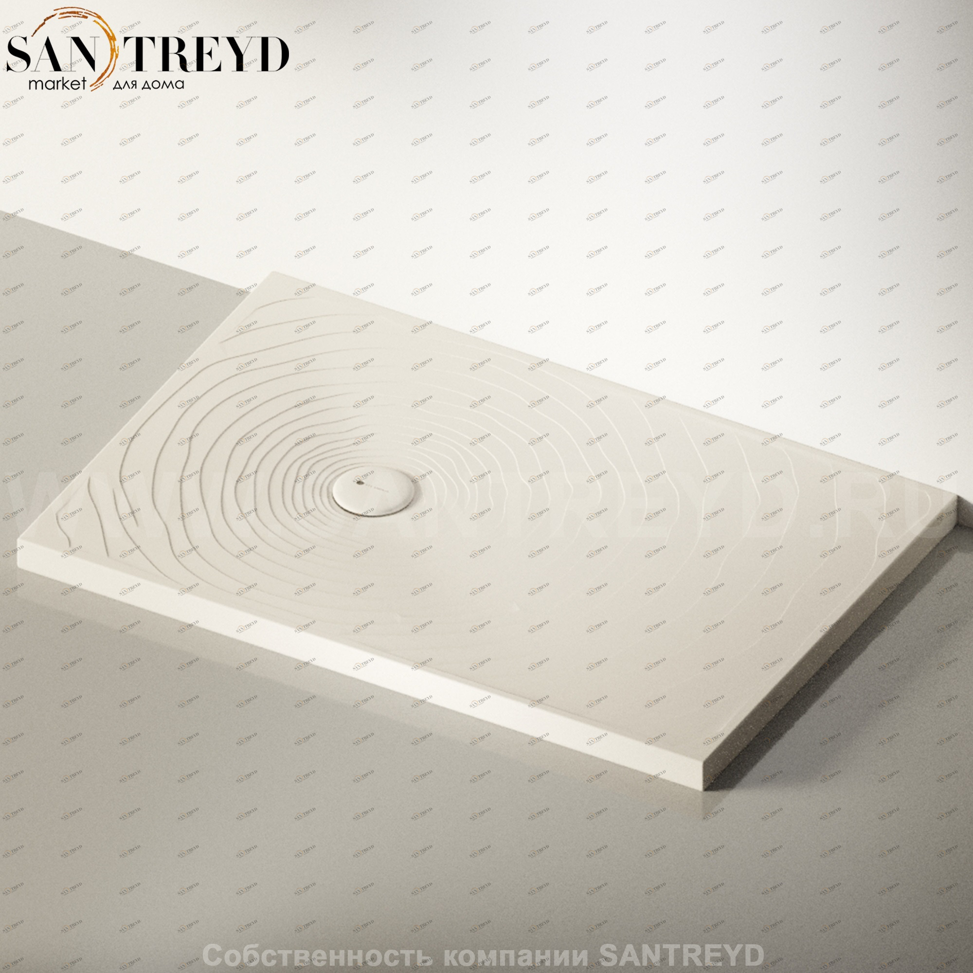 Flaminia WATER DROP Душевой поддон 120 см бежевый DR120.9003 Ceramica Flaminia DR1209003