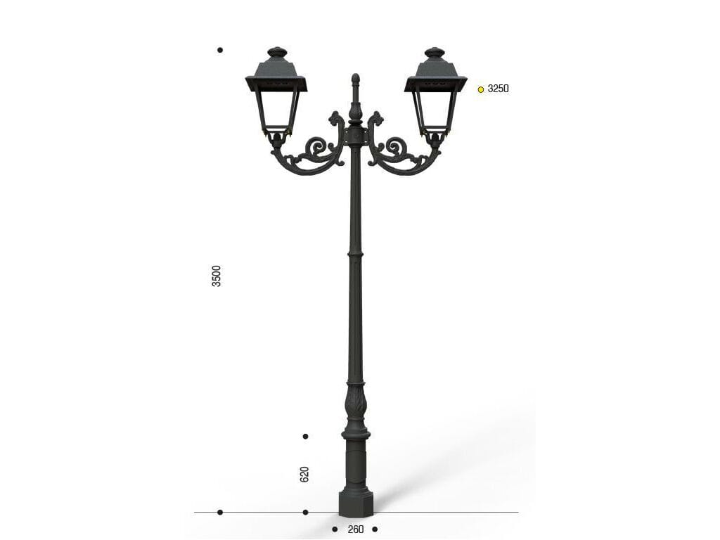 Чугунный уличный фонарь EUROCOMITALIA MERIDIANA ARCH-00041912 - Вид №2