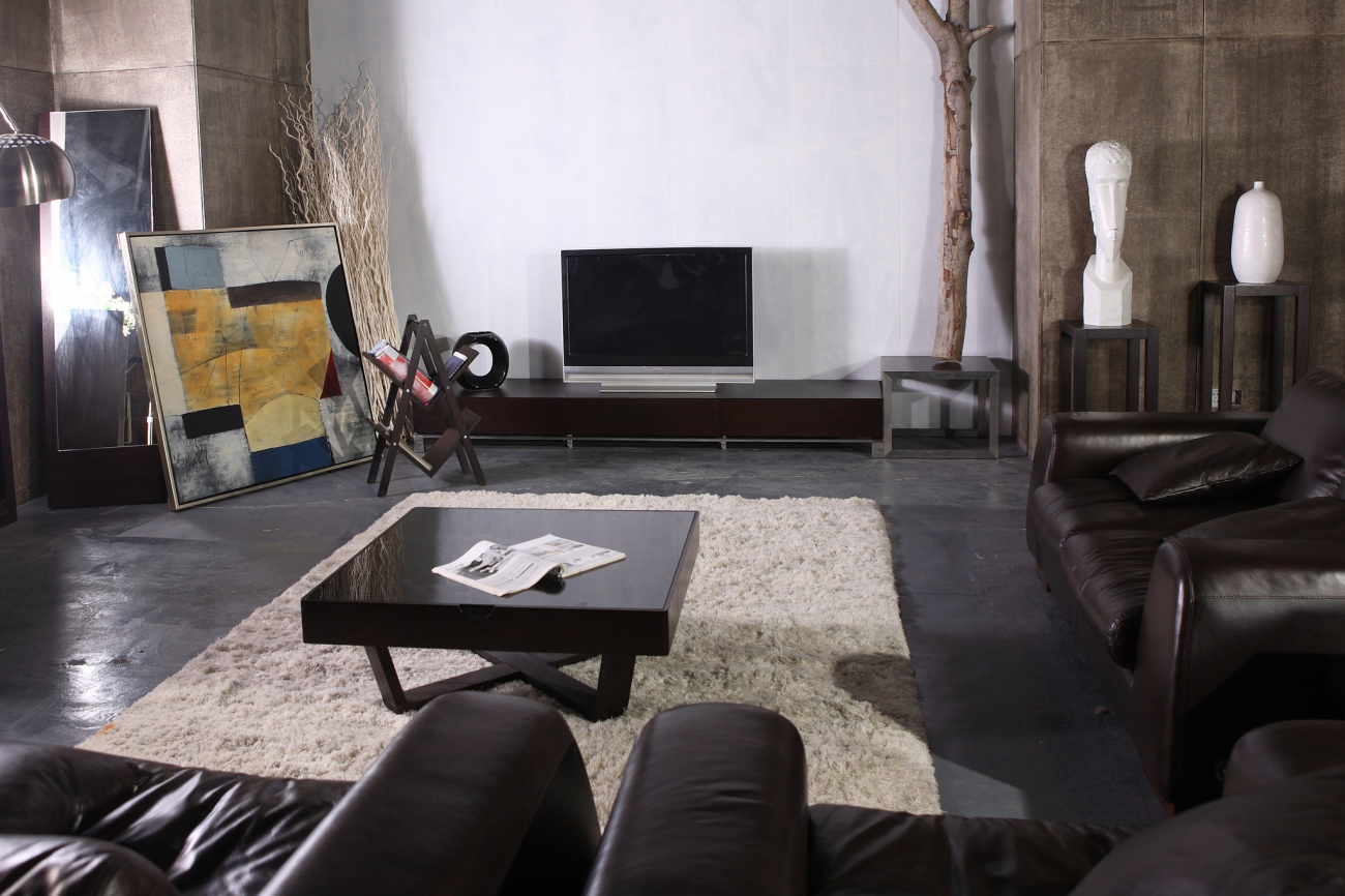 Журнальный столик квадратный коричневый 65 см Lago Maggiore PUSHA PUSHA 062886 Коричневый  - Вид №1