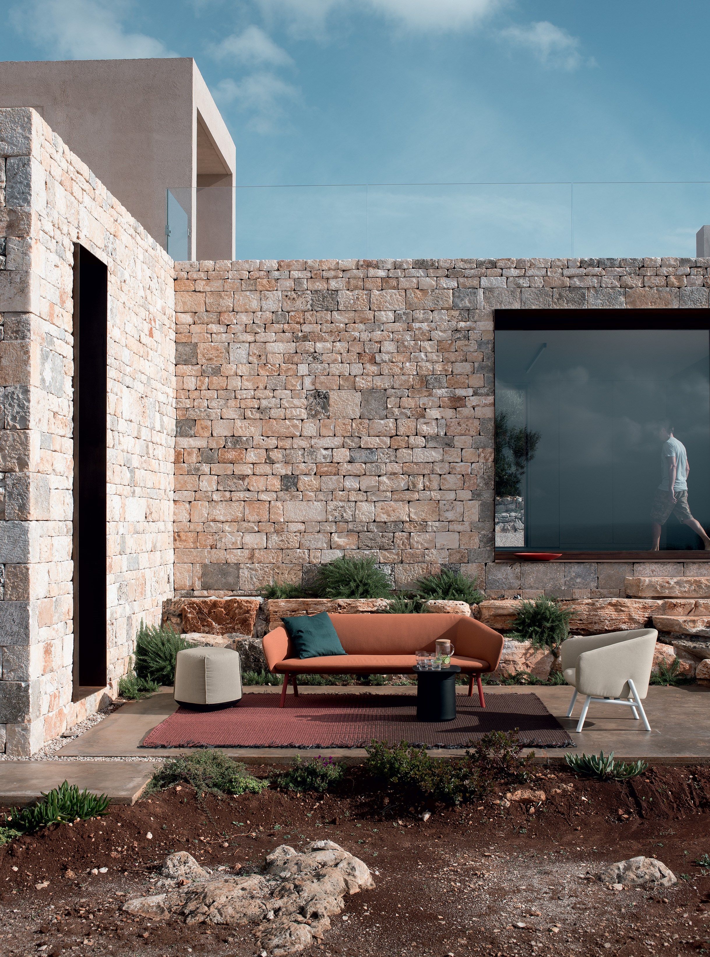 Оттоманка для сада в Sunbrella® Kristalia Brioni Outdoor ARCH-00140750 - Вид №6