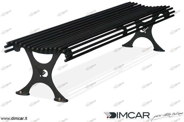 DIMCAR Скамья металлическая в классическом стиле без спинки Elite 1114-p