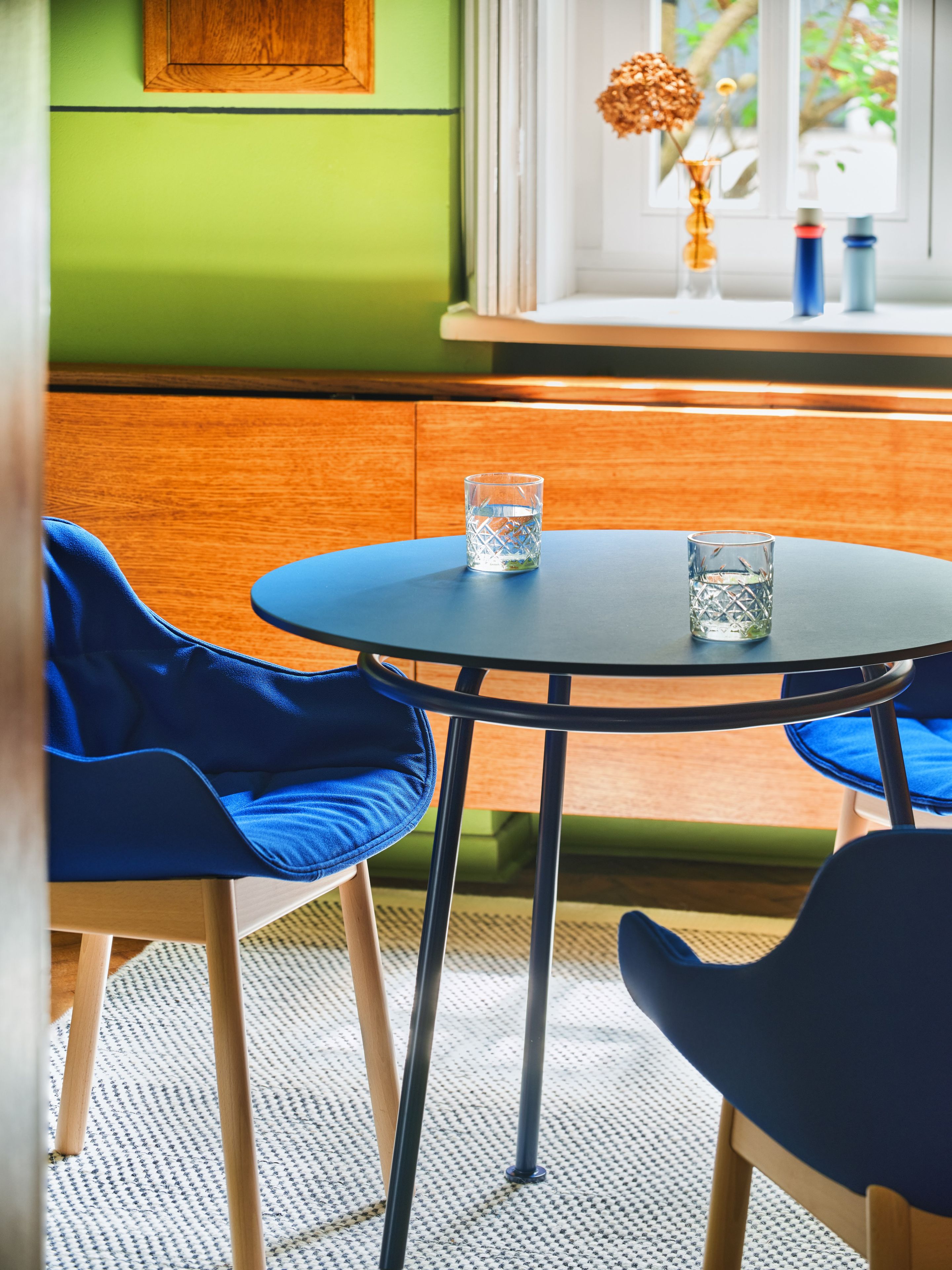 Круглый металлический обеденный стол MDD новая школа ARCH-00138146 - Вид №12