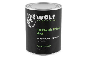 15968334 1K Грунт для пластиков 1л, серебристый 131.1000 WOLF