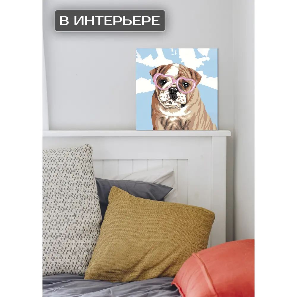 Картина на холсте Розовые очки 30x30 см 87233243 STLM-2130904 FBRUSH  - Вид №1