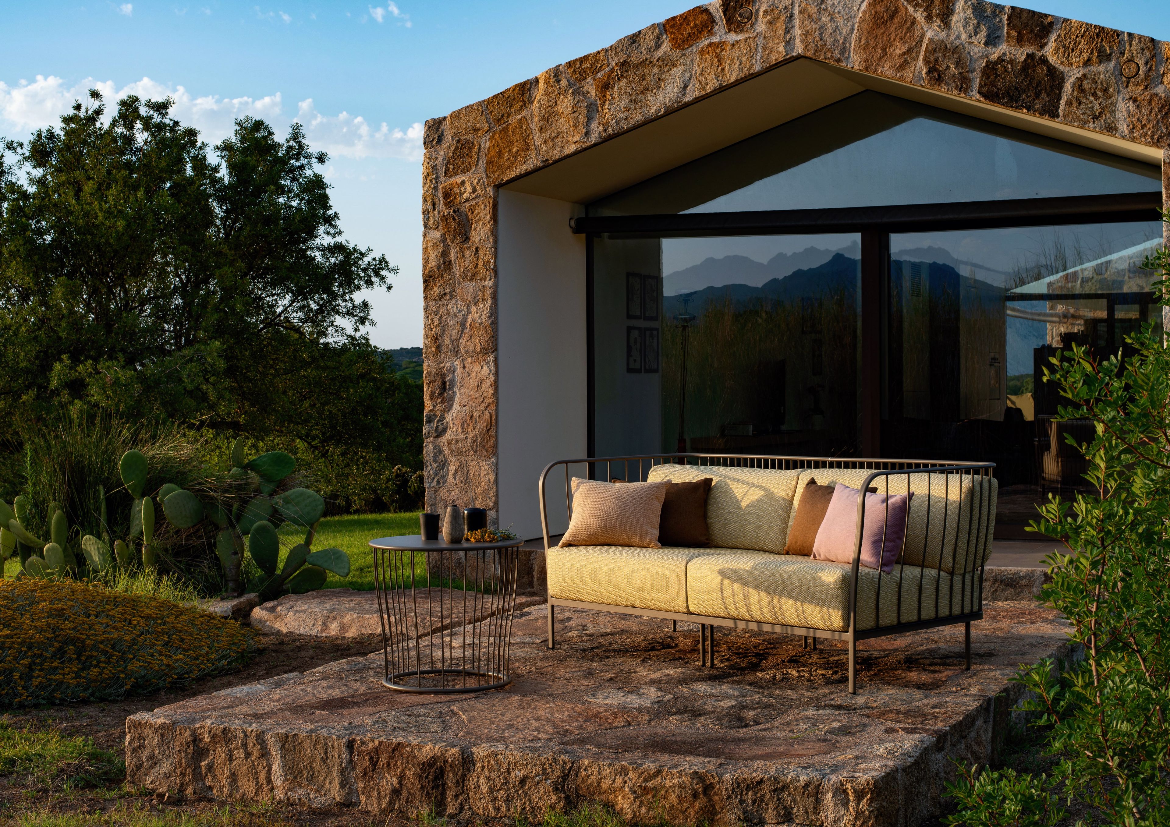 Тканевое мягкое угловое садовое кресло emu Cannolè ARCH-00124032 - Вид №15