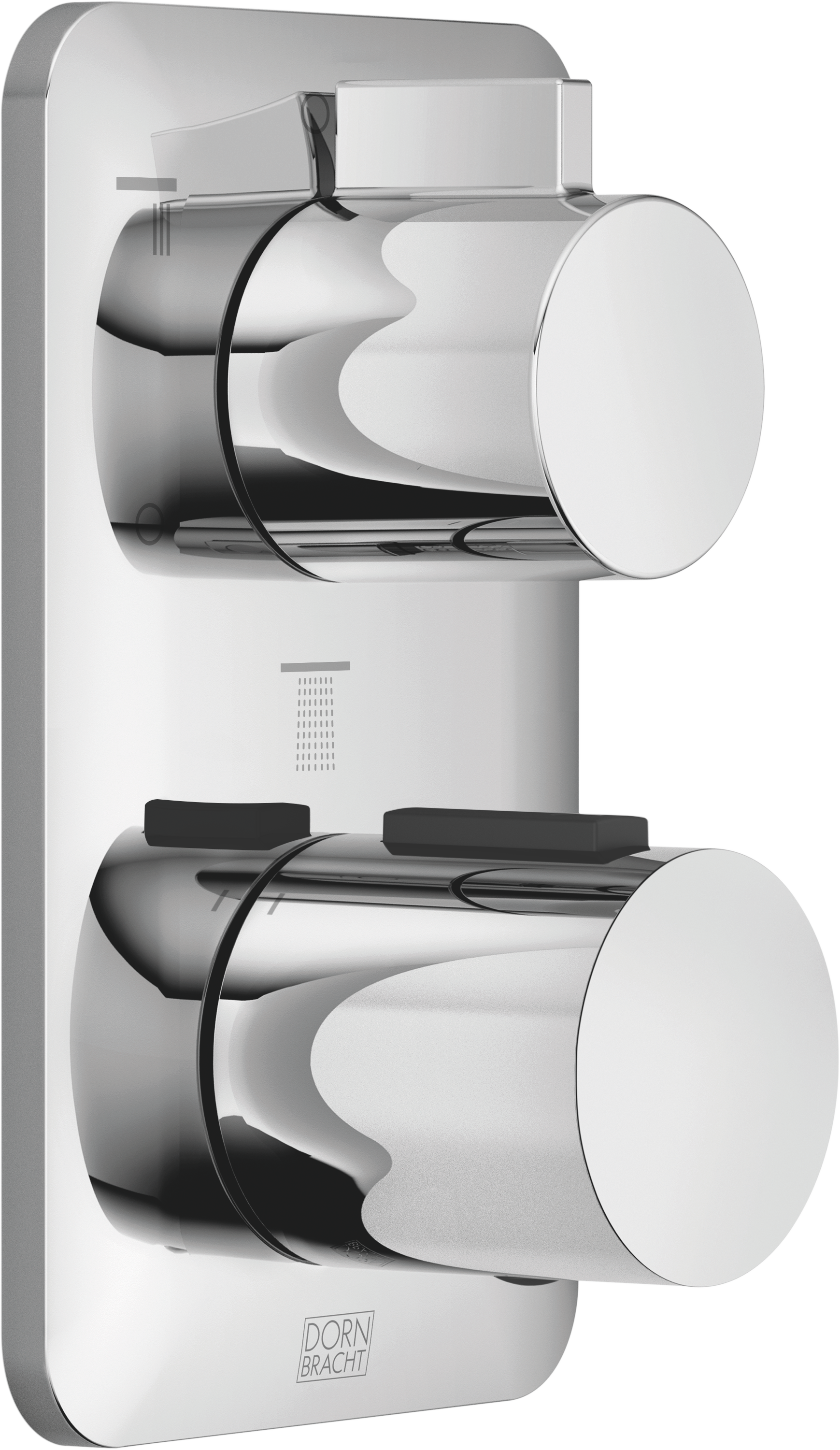 ЛИССЕ Термостат скрытого монтажа с трехфункциональным регулятором громкости - Хром