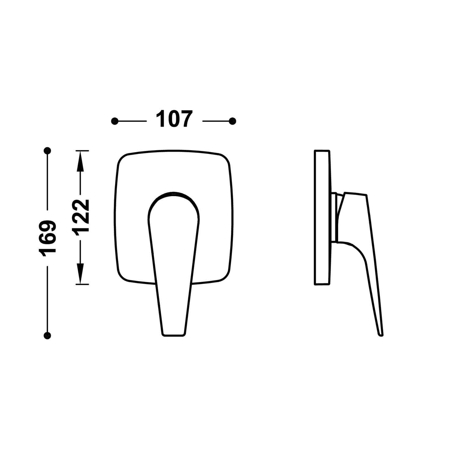 Видимая часть RAPID-BOX для скрытого одностороннего Rapid-box-21827810 TRES Canigo - Вид №1