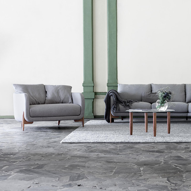 Диван Jenny трехместный прямой серый SITS ДИЗАЙНЕРСКИЕ, JENNY 192481 Серый  - Вид №1