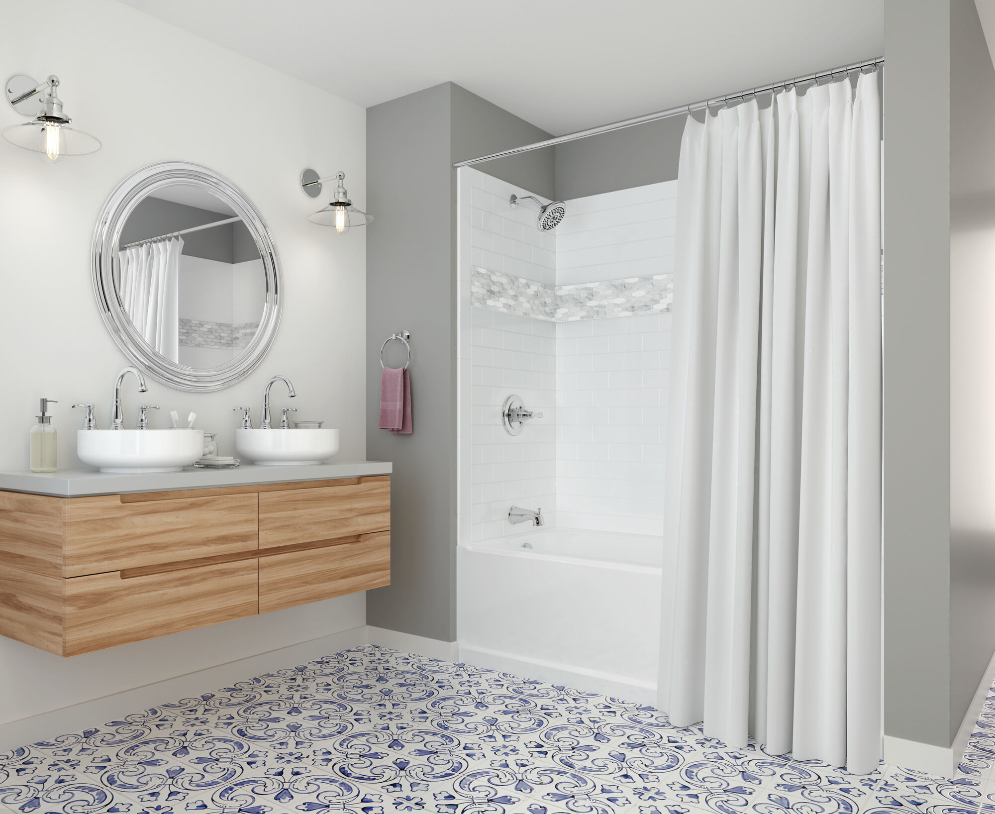 Ванна 60 x 32 дюйма - левый слив Delta Faucet 40034L - Вид №15