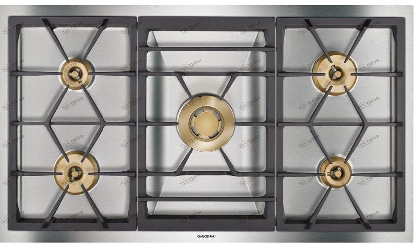 Gaggenau Газовая встраиваемая плита из нержавеющей стали Vario 400 Vg491211 